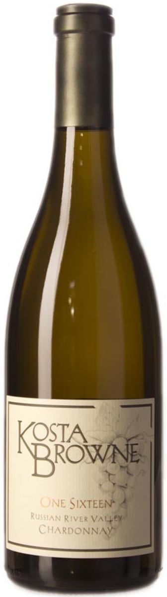 Kosta Browne One Sixteen Chardonnay 2017 Front Bottle Shot