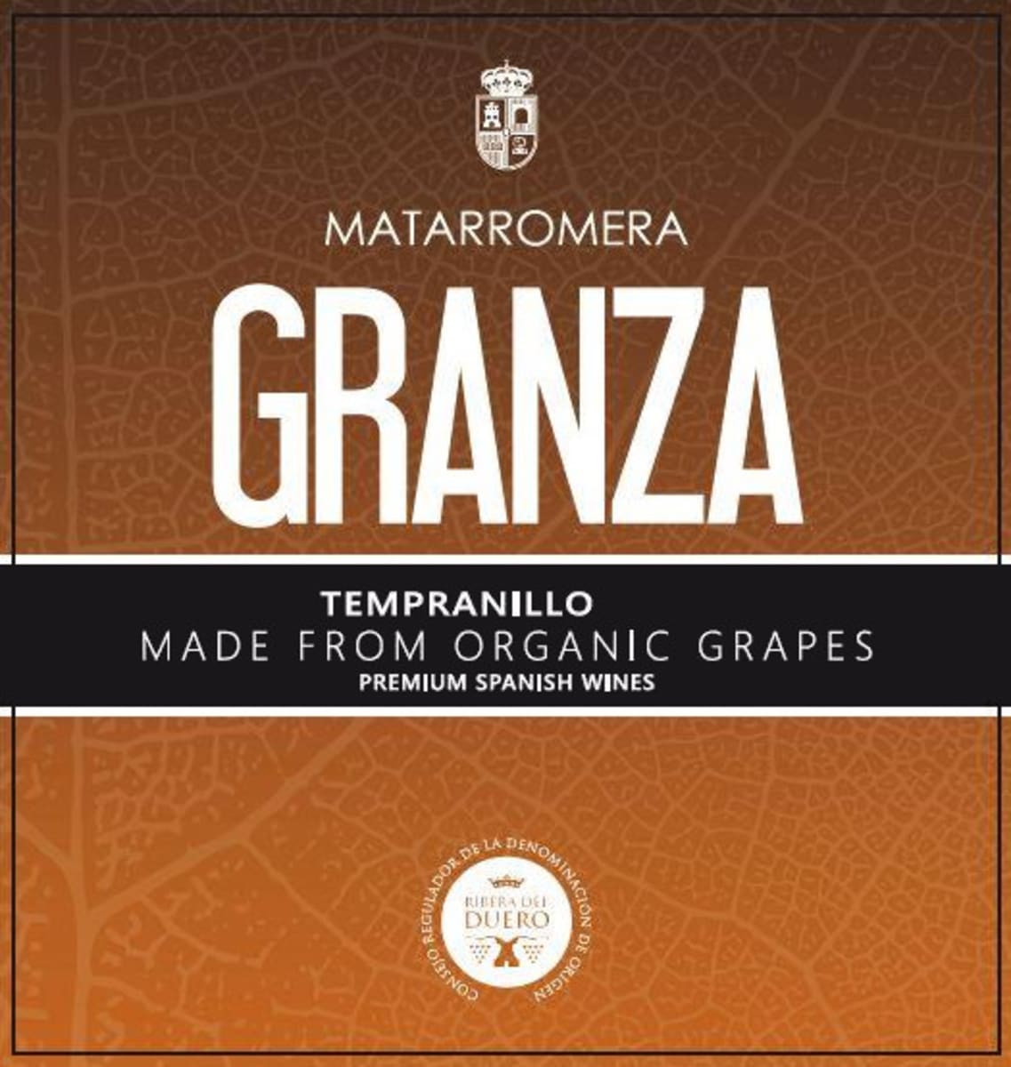 Bodegas Matarromera Ribera del Duero Granza Tempranillo 2015 Front Label
