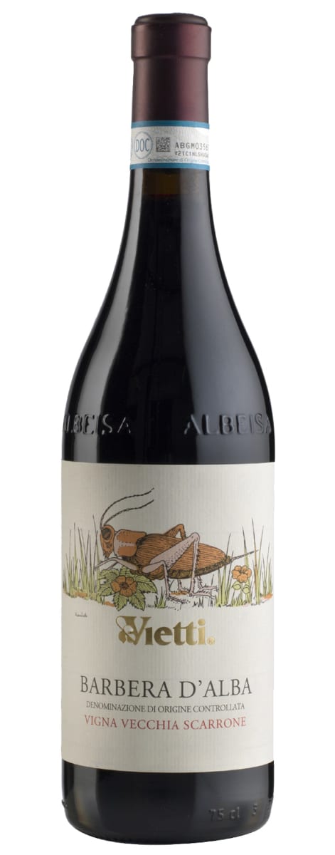 Vietti Barbera d'Alba Scarrone Vigna Vecchia 2021 Front Bottle Shot