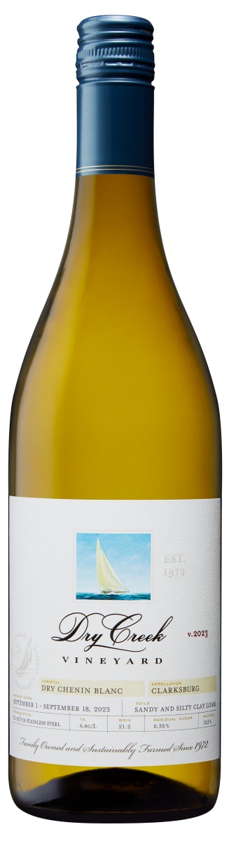 Dry Creek Vineyard Dry Chenin Blanc 2023 Front Bottle Shot