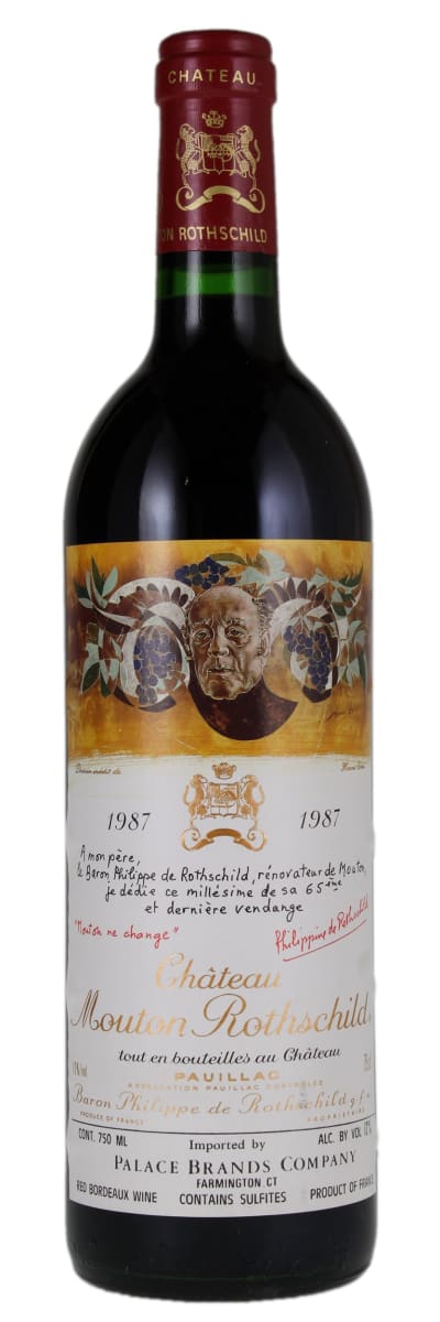 ワイン Chateau Mouton Rothschild 1987 Chateau Mouton Rothschild 1987 | Wine.com