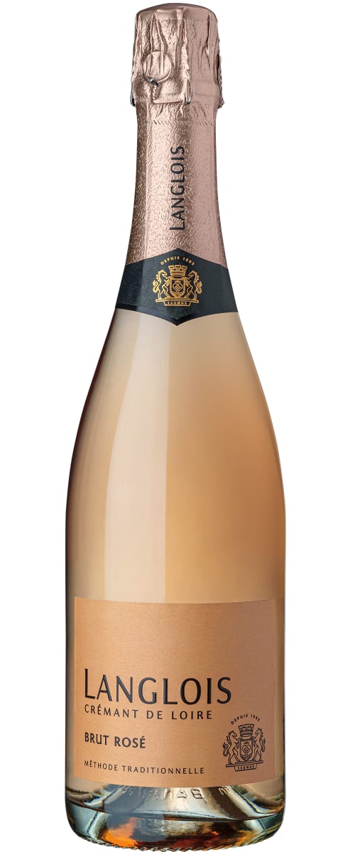 Langlois Cremant de Loire Brut Rose Front Bottle Shot