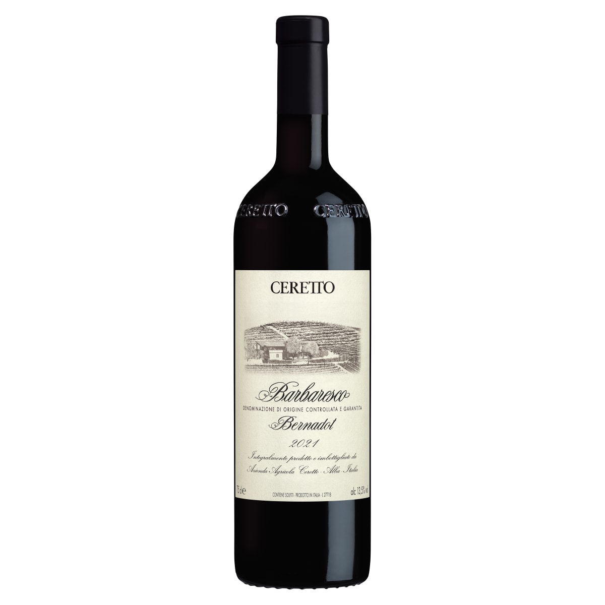Ceretto Barbaresco Bernardot 2021 Front Bottle Shot