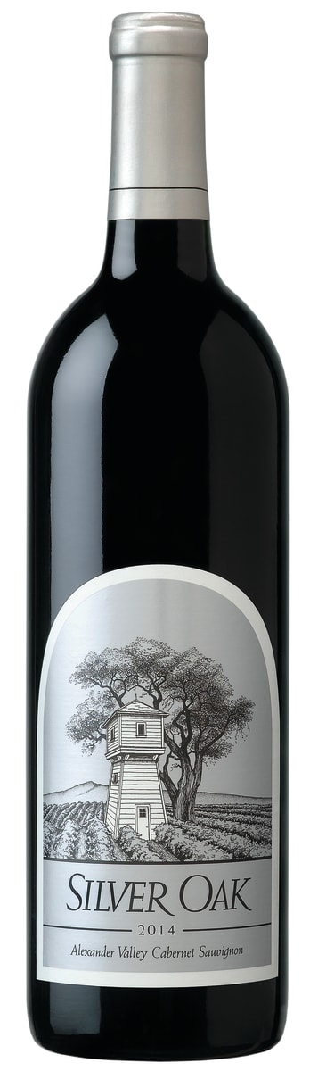 Silver Oak Alexander Valley Cabernet Sauvignon 2014 Front Bottle Shot