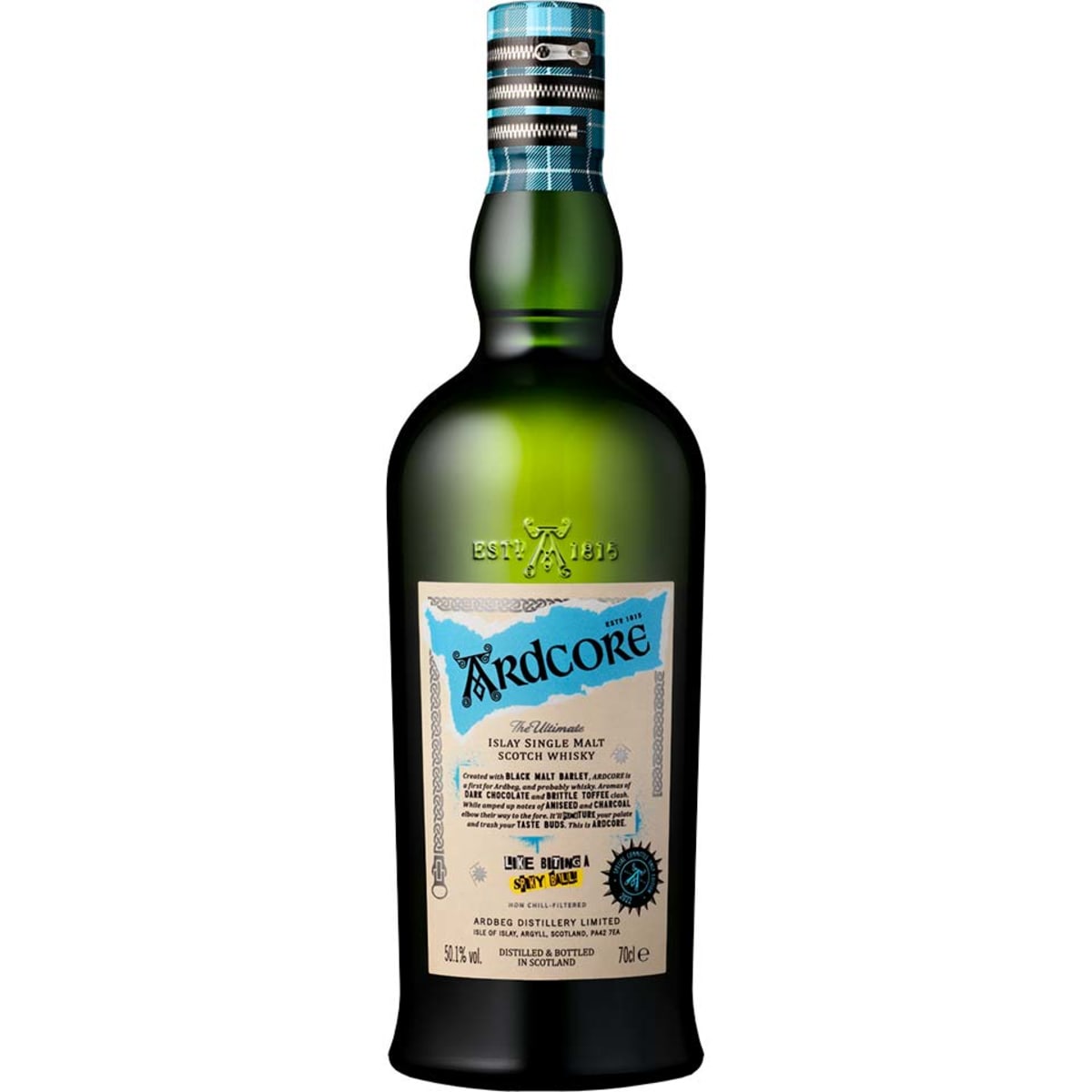 Ardbeg Ardcore Committee Release Single Malt Scotch Whisky Front Bottle Shot