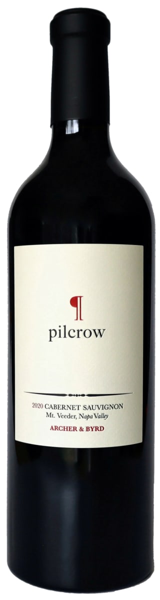 Pilcrow Archer & Byrd Cabernet Sauvignon 2020 Front Bottle Shot