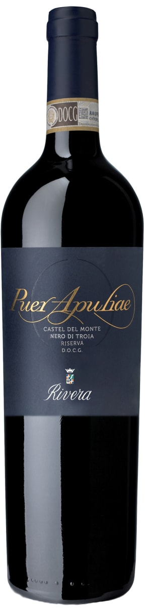 Rivera Puer Apuliae Castel del Monte Nero di Troia Riserva 2016 Front Bottle Shot