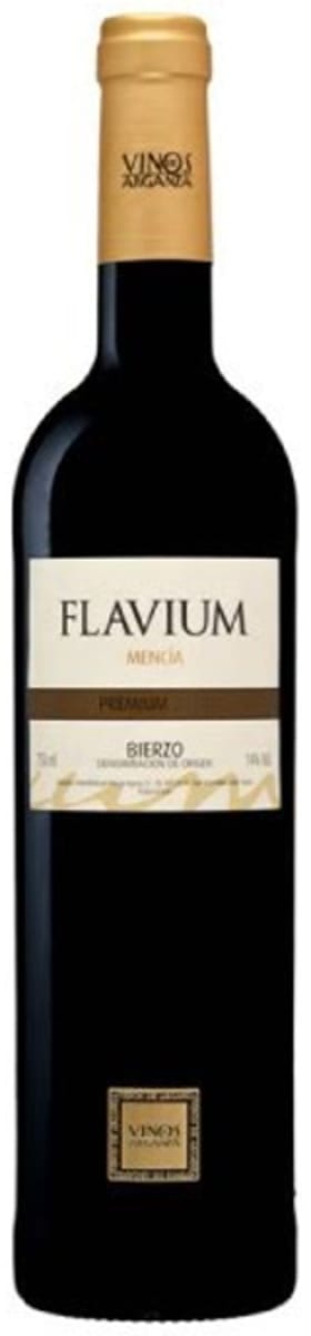 Vinos de Arganza Flavium Premium Crianza Mencia 2013 Front Bottle Shot
