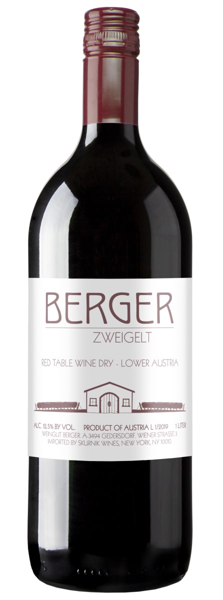 Berger Zweigelt (1 Liter) 2022 Front Bottle Shot