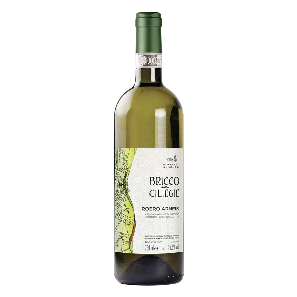 Giovanni Almondo Bricco delle Ciliegie Arneis 2023 Front Bottle Shot