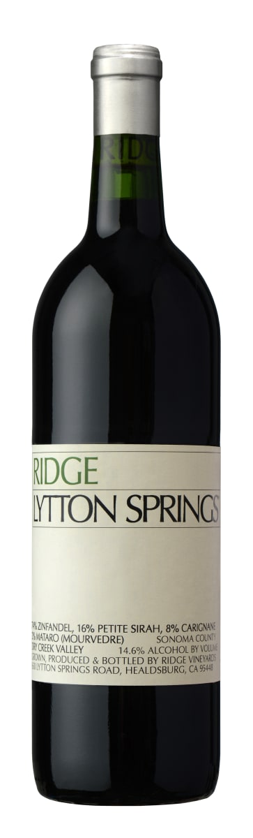 Ridge Lytton Springs Red Blend 2017 Front Bottle Shot