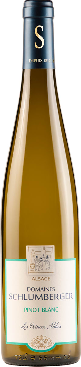 Domaines Schlumberger Les Princes Abbes Pinot Blanc 2022 Front Bottle Shot