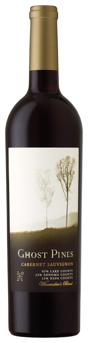 Ghost Pines Cabernet Sauvignon 2021 Front Bottle Shot