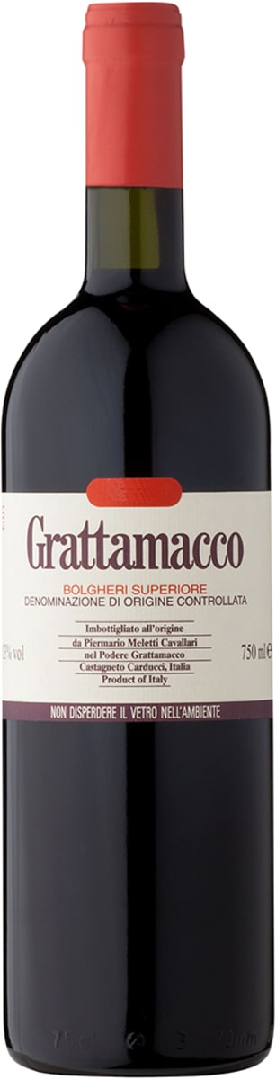 Podere Grattamacco Bolgheri Superiore 2015 Front Bottle Shot