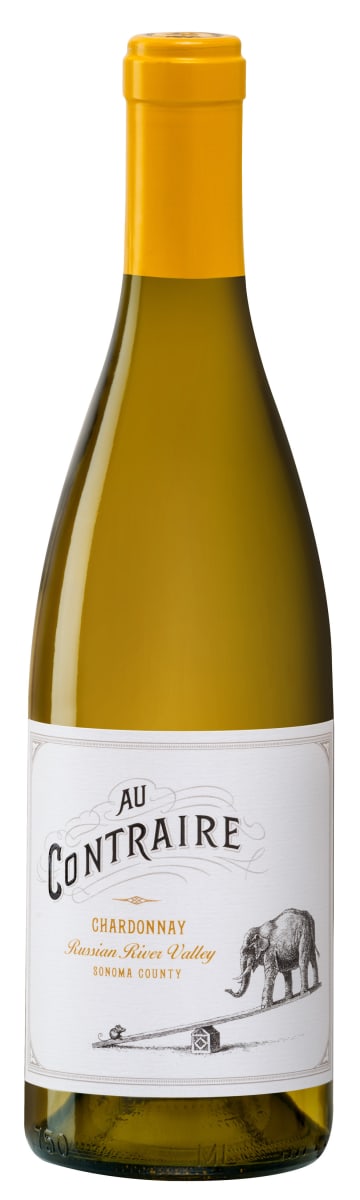 Au Contraire Russian River Chardonnay 2018 Front Bottle Shot