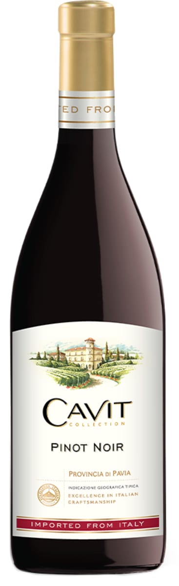 Cavit Pinot Noir 2020 Front Bottle Shot