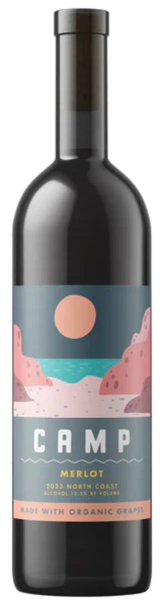 Camp Merlot 2023  Front Bottle Shot
