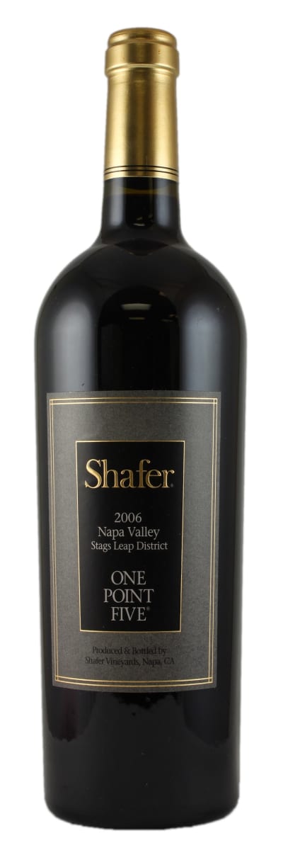 Shafer One Point Five Cabernet Sauvignon 2006 Front Bottle Shot