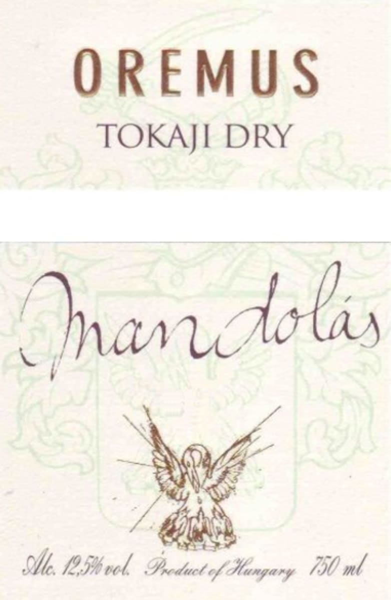 Oremus Tokaji Dry Furmint Mandolas 2014 Front Label