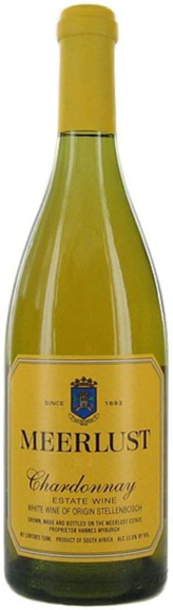 Meerlust Chardonnay 2022 Front Bottle Shot