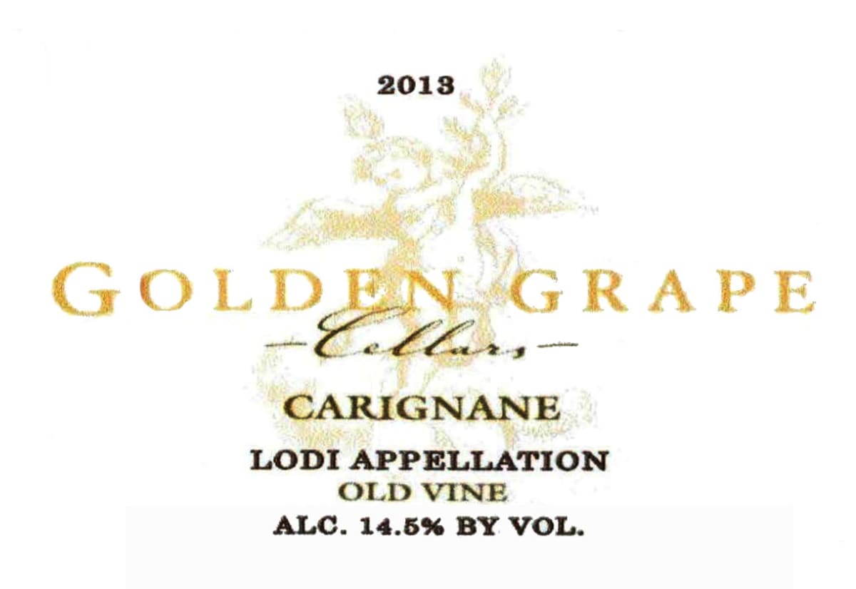Golden Grape Estate Old Vine Carignane 2013 Front Label