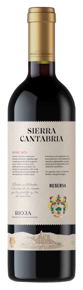 Sierra Cantabria Rioja Reserva 2016 Front Bottle Shot