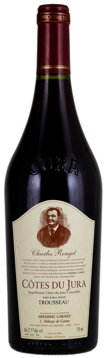 Frederic Lornet Charles Rouget Cotes du Jura Trousseau 2020 Front Bottle Shot