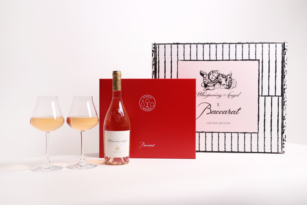 Chateau d'Esclans Whispering Angel X Baccarat Limited Edition Glassware & Rose Set Gift Product Image