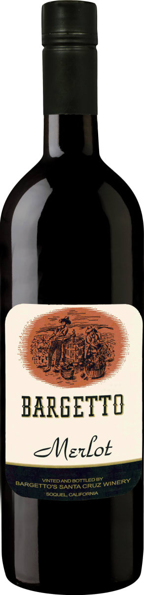 Bargetto Santa Cruz County Retro Merlot 2021 Front Bottle Shot