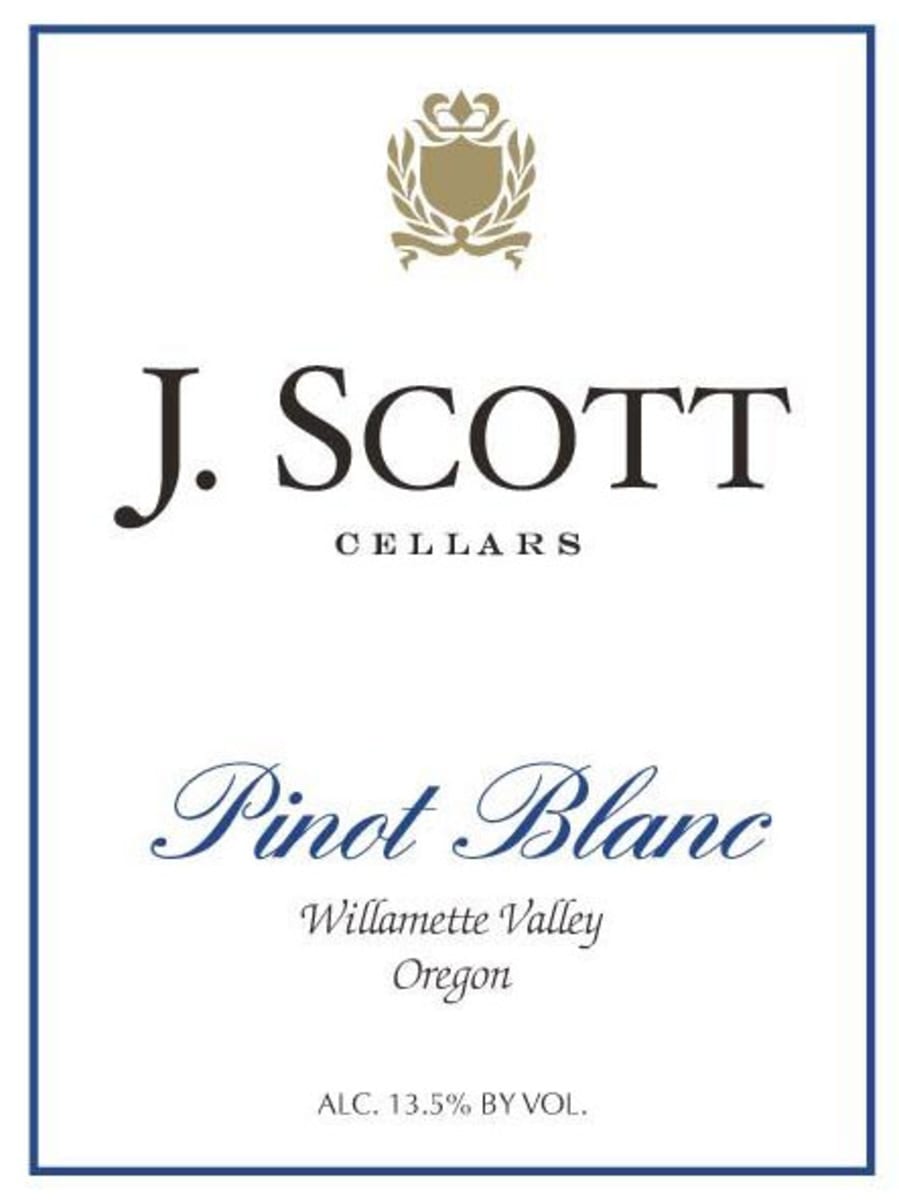 J. Scott Pinot Blanc 2008  Front Label