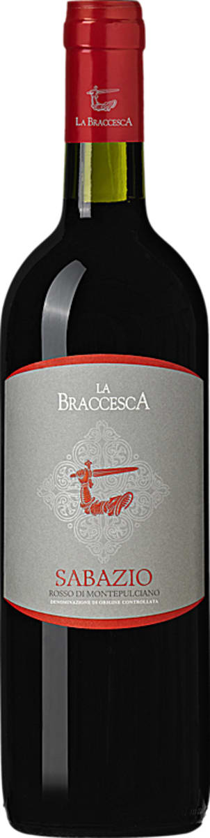 La Braccesca Sabazio Rosso di Montepulciano 2015 Front Bottle Shot