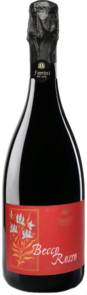 Fiorini Lambrusco Becco Rosso 2018 Front Bottle Shot