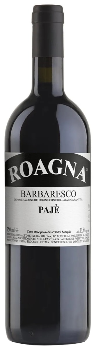 Roagna Barbaresco Paje 2019 Front Bottle Shot
