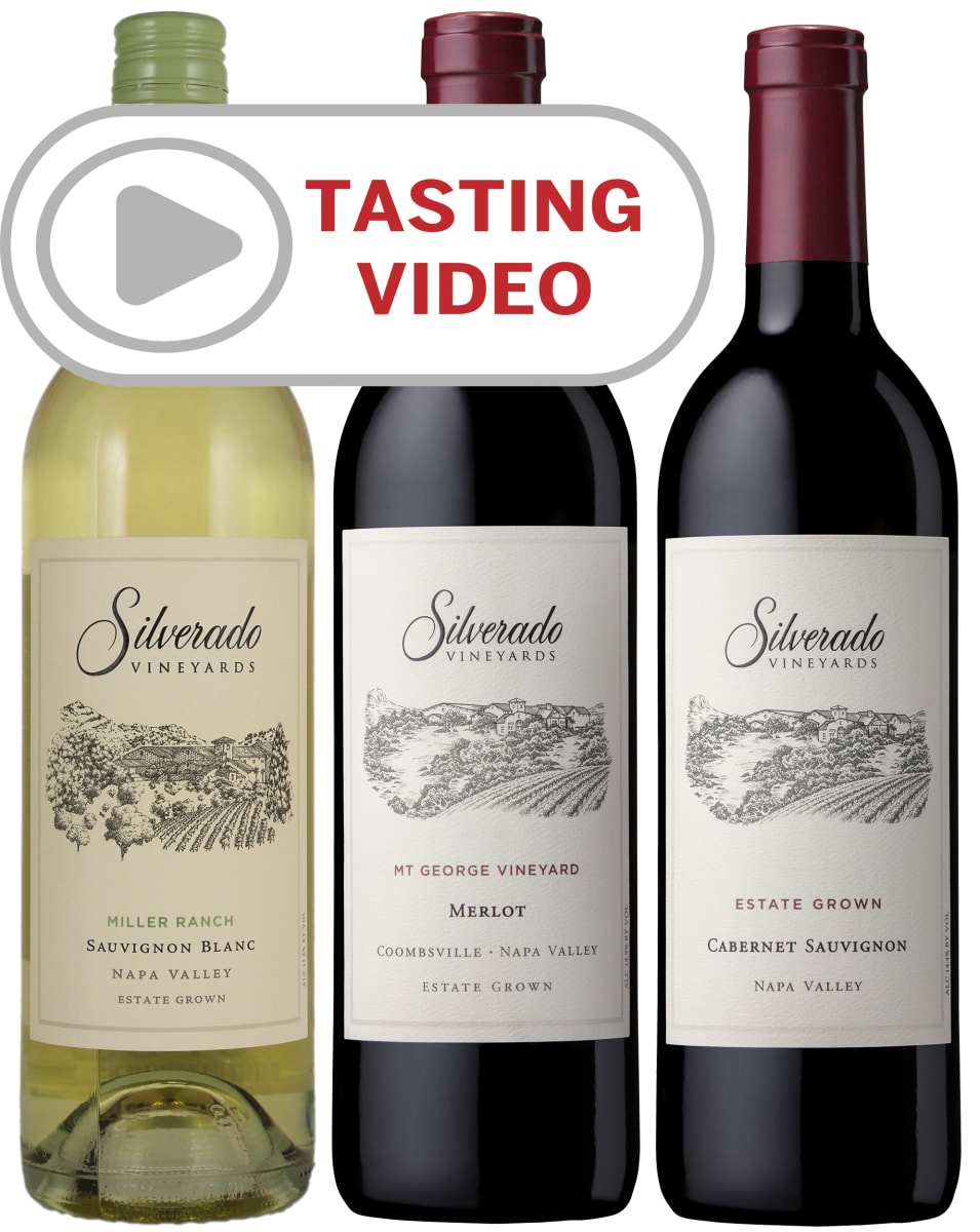 Silverado Winery Trio with Tasting Video featuring Cheese Pairings Wine