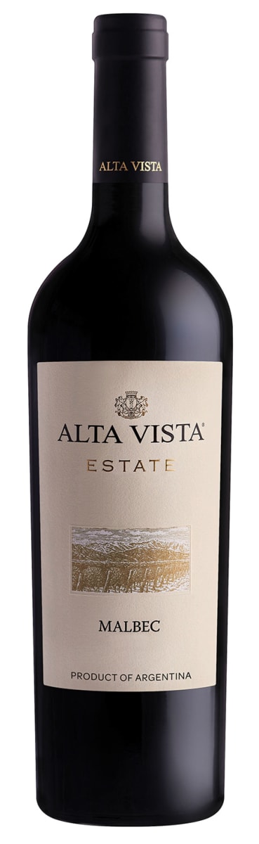 Alta Vista Estate Malbec 2023 Front Bottle Shot