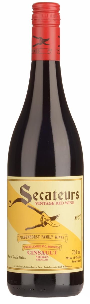 Badenhorst Secateurs Red Blend 2021 Front Bottle Shot
