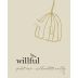 Willful Willamette Valley Pinot Noir 2015 Front Label