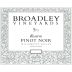 Broadley Reserve Pinot Noir 2010 Front Label
