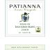 Patianna Sauvignon Blanc 2009 Front Label
