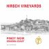 Hirsch Pinot Noir 2012 Front Label