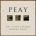 Peay Vineyards Estate Viognier 2007 Front Label