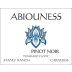 Abiouness Wines Stanly Ranch Pommard Clone Pinot Noir 2014 Front Label
