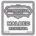 La Moneda Reserva Malbec 2016 Front Label