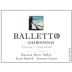 Balletto Winery Teresa's Unoaked Chardonnay 2005 Front Label