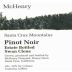 McHenry Vineyard Swan Clones Estate Pinot Noir 2010 Front Label