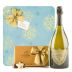 Happy Holidays with Dom Perignon & Godiva Truffles Gift Product Image