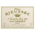 Chateau Rieussec Sauternes 2001 Front Label