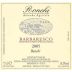 Ronchi Barbaresco 2005 Front Label