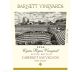 Barnett Vineyards Cyrus Ryan Cabernet Sauvignon 2006 Front Label