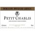 Bernard Defaix Petit Chablis 2014 Front Label